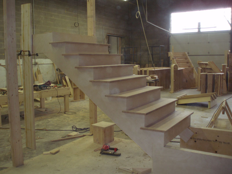 Elite Stairs shop and on-site fabrication